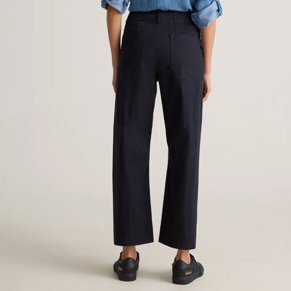 Quince High-Rise Cropped Chino Pants – Size 4 - Picture 8 of 9